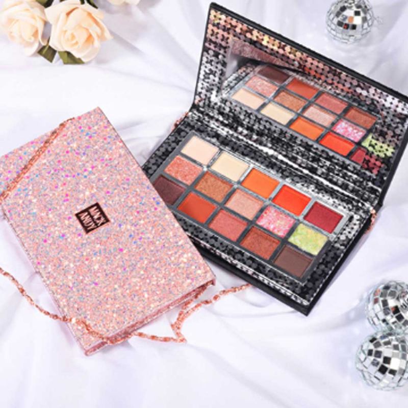 Cosmetics Makeup 15 Color Glitter Eyeshadow Waterproof Easy Clean Palette Παλέτες Μακιγιάζ Σκιών Ματιών