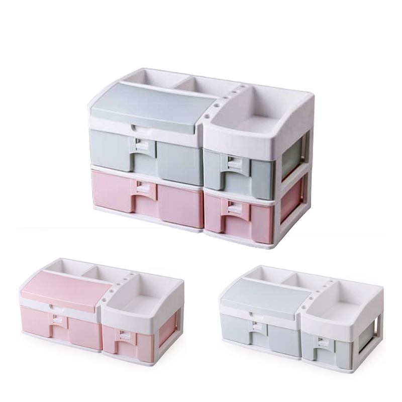 Desktop Dresser Jewelry Lipstick Makeup Organizer Θήκη Συρτάρι Τύπος Κουτί Αποθήκευσης Για Καλλυντικά Προϊόντα Περιποίησης Δέρματος