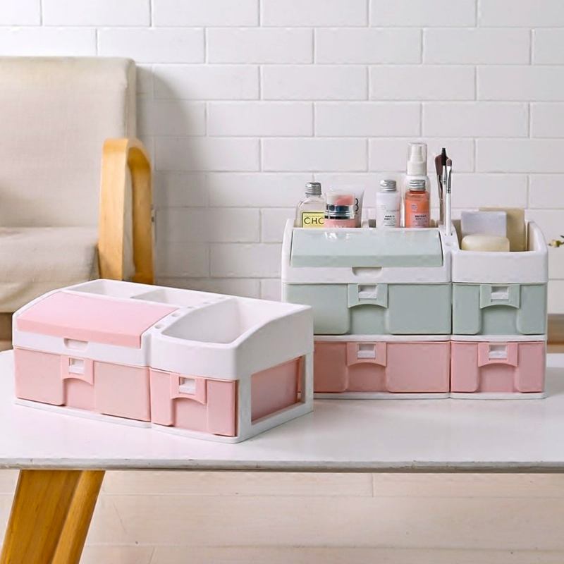 Desktop Dresser Jewelry Lipstick Makeup Organizer Θήκη Συρτάρι Τύπος Κουτί Αποθήκευσης Για Καλλυντικά Προϊόντα Περιποίησης Δέρματος