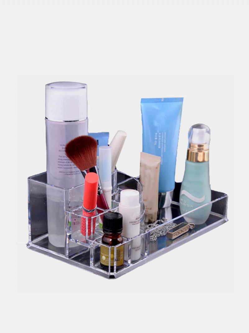 Διάφανη Cosmetic Organizer Κραγιόν Κρέμα Προσώπου Βούρτσα Θήκη Αποθήκευσης Ακρυλική Βάση