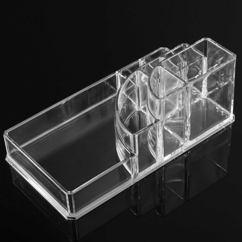 Διάφανη Cosmetic Organizer Κραγιόν Κρέμα Προσώπου Βούρτσα Θήκη Αποθήκευσης Ακρυλική Βάση