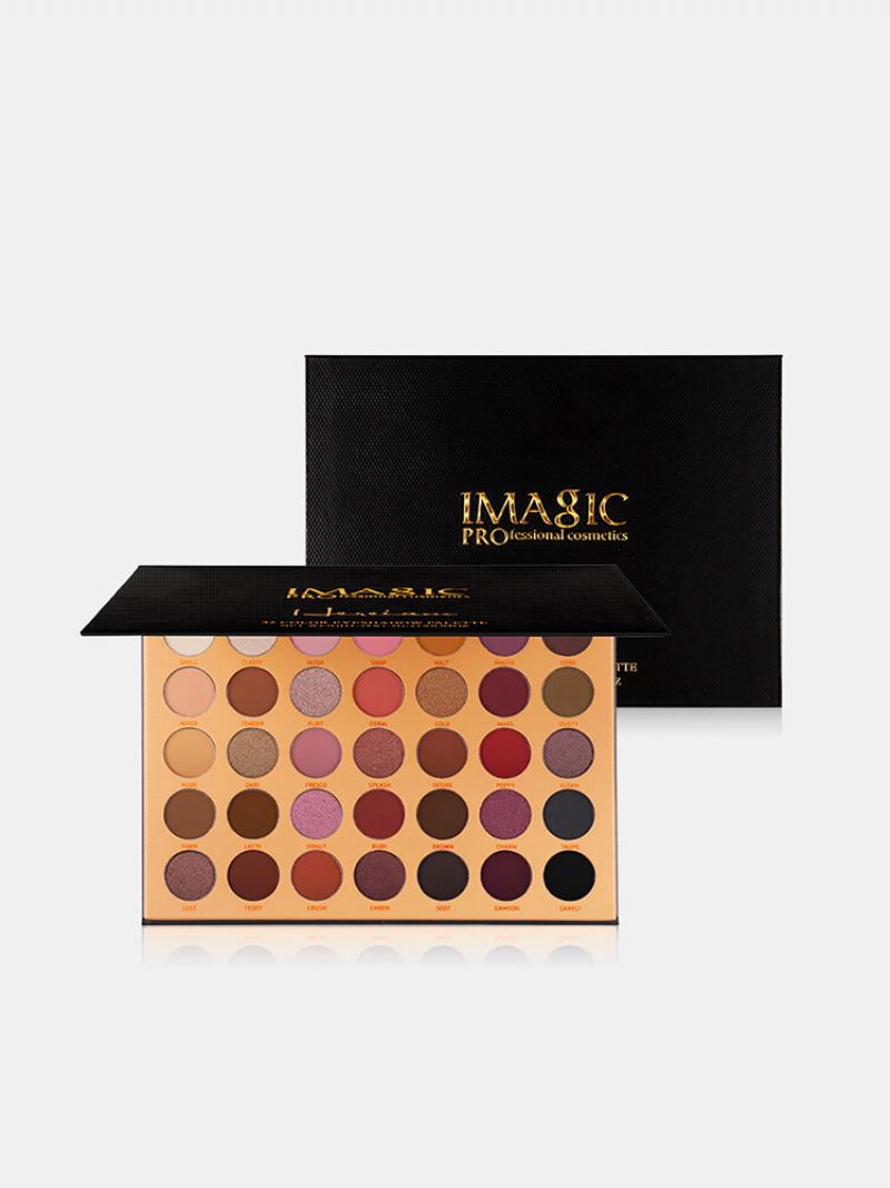 Imagic 35 Colors Nude Matte Eyeshadow Palette Glitter Αδιάβροχη Παλέτα Σκιών Μακράς Διαρκείας