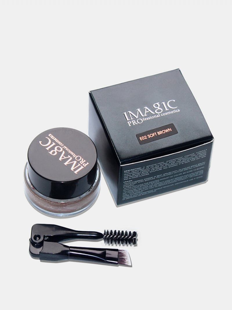 Imagic Professional Eyebrow Gel 6colors Enhancer Cream Brush Μακιγιάζ