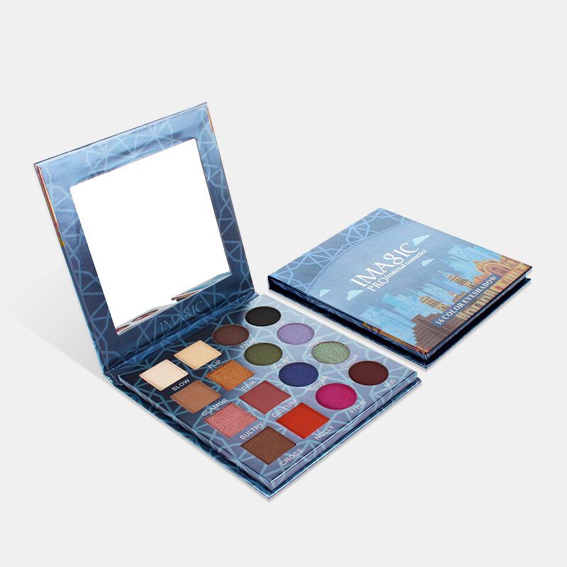 Imagic Professional Shimmer Matte Eyeshadow Palette 16colors Φυσική Αδιάβροχη Σκιά Ματιών Που Διαρκεί