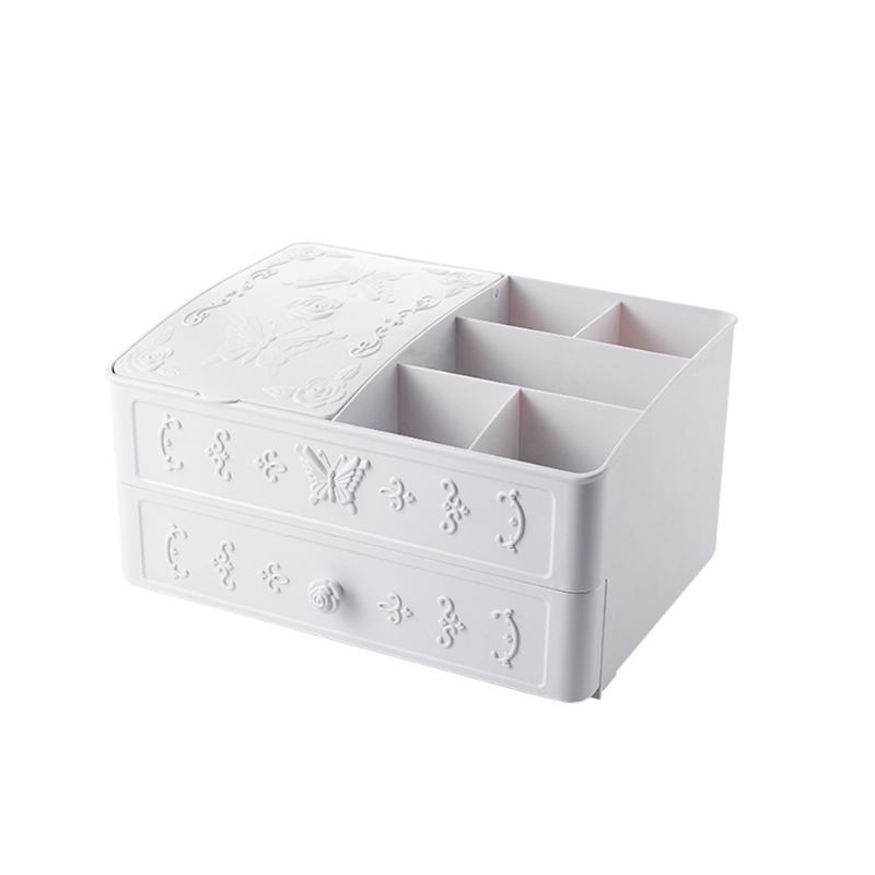 Κουτί Αποθήκευσης Καλλυντικών Με European Stereo Pattern Dustproof Organizer Μακιγιάζ Με Κάλυμμα Για Προϊόντα Περιποίησης Δέρματος