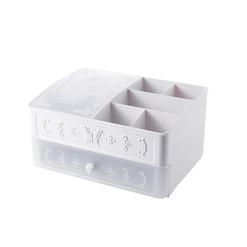 Κουτί Αποθήκευσης Καλλυντικών Με European Stereo Pattern Dustproof Organizer Μακιγιάζ Με Κάλυμμα Για Προϊόντα Περιποίησης Δέρματος