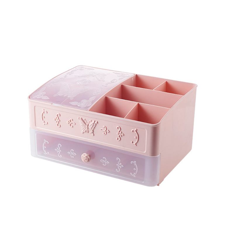 Κουτί Αποθήκευσης Καλλυντικών Με European Stereo Pattern Dustproof Organizer Μακιγιάζ Με Κάλυμμα Για Προϊόντα Περιποίησης Δέρματος