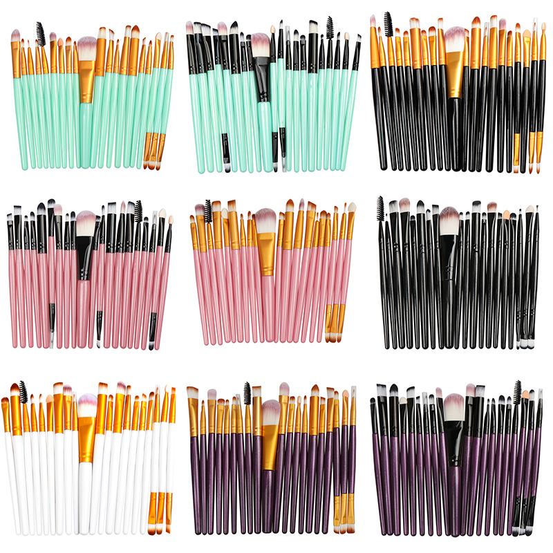 La Milee 20/5pcs Πινέλα Μακιγιάζ Σετ Σκιές Ματιών Foundation Powder Eyeliner Eyelash Lip Make Up Brush Cosmetic Beauty Tool Kit Hot