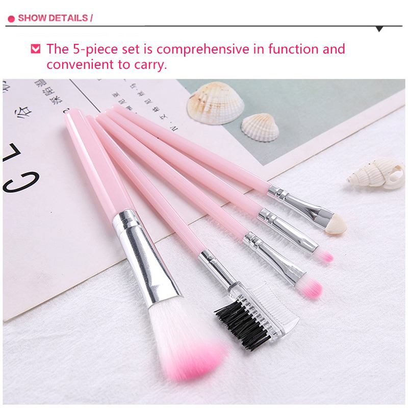 La Milee 20/5pcs Πινέλα Μακιγιάζ Σετ Σκιές Ματιών Foundation Powder Eyeliner Eyelash Lip Make Up Brush Cosmetic Beauty Tool Kit Hot