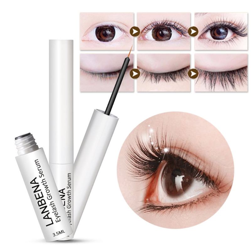 Lanbena Eyelash Growth Treatments Serum Liquid Eylashes Enhancer Eye Curling Thick Lengtheni