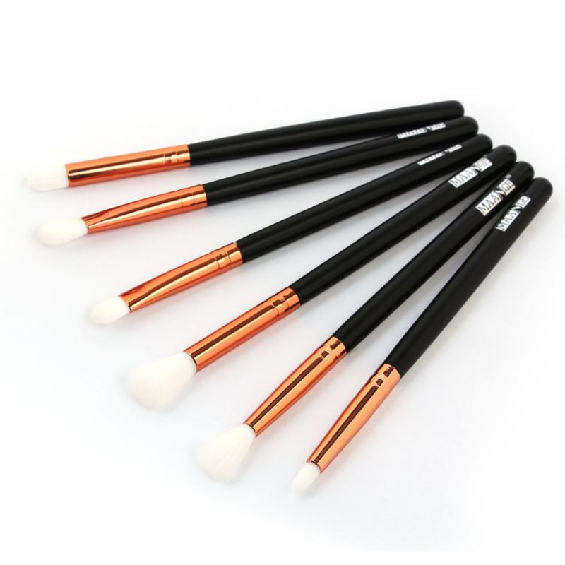 Λεπτό Επαγγελματικό Μακιγιάζ Eye Shadow Brushes Suit Minimalist 6pcs Ξύλινο Σετ Πολλαπλών Βουρτσών Ματιών