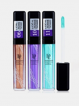 Lideal Liquid Eyeshadow Makeup Glitter Eyes Waterproof Pigments Λευκό Χρυσό Χρώμα Shimmer Brand Eye S