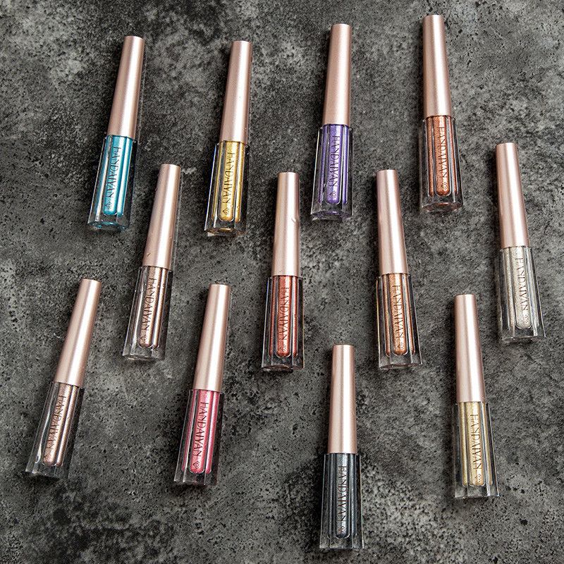 Liquid Eyeshadow Diamond Single Color Shimmer Glitter Lasting Eye Shadow Beauty