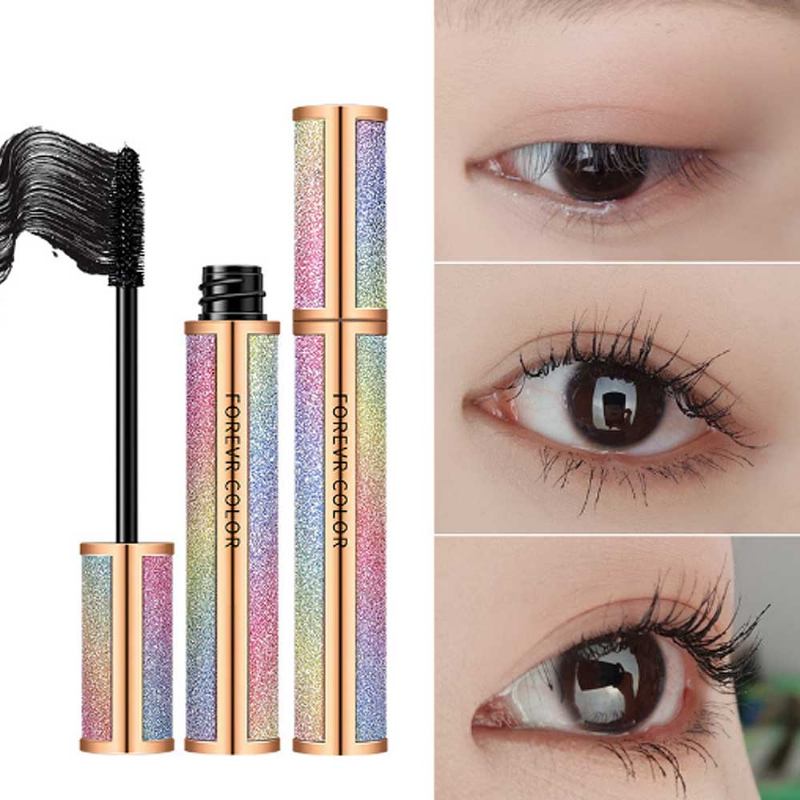 Μακιγιάζ Cosmetics Eye Lash Μαύρη Αδιάβροχη Μάσκαρα Με Ίνες Που Διαρκεί Γρήγορα Και Μακρύ Και Μπούκλες Κατά Του Ιδρώτα