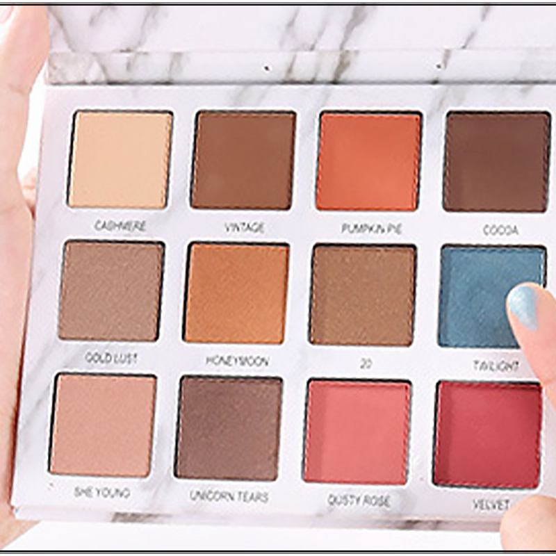 Marble Eye Shadow Palettes Classic 12 Color Daily Eye Matt Pearly Luster Earth Σκιά Ματιών Για Μακιγιάζ Ομορφιάς