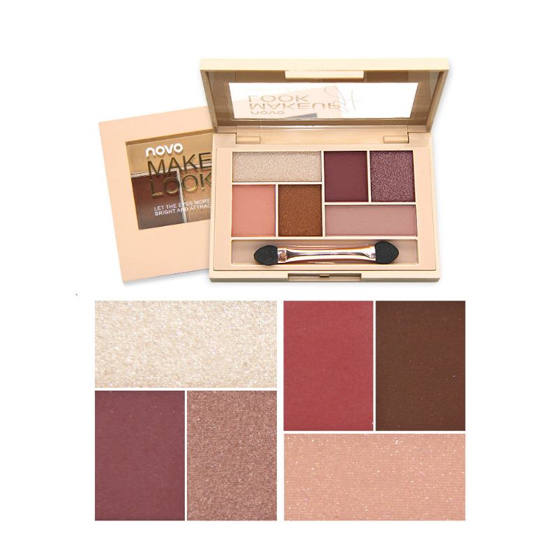 Matte Ground Eye Shadow Disc Silky Six Eyeshadow Pearl Light Ματ Χρώμα Σκιά Ματιών Εργαλείο Μακιγιάζ Για Αρχάριους