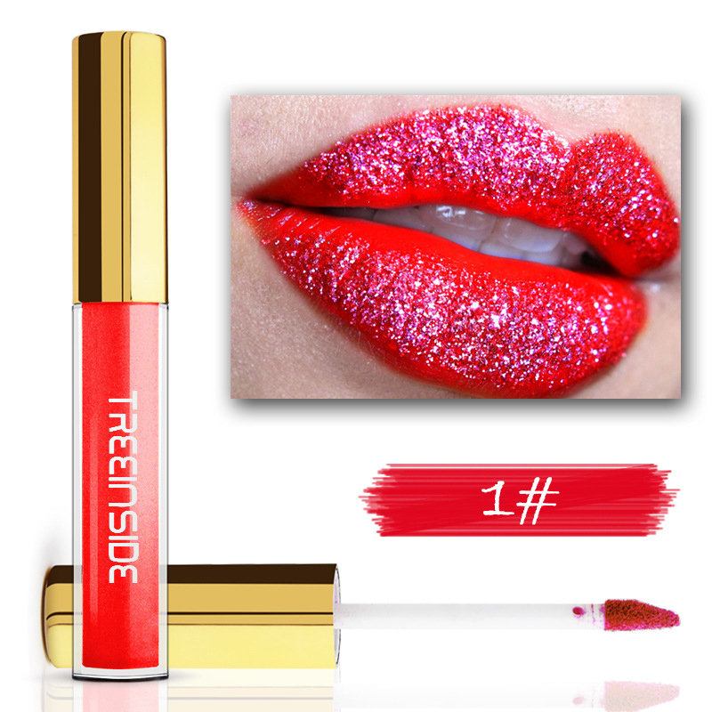 Mermaid Liquid Lipstick Πολύχρωμο Glitter Lip Gloss Μακιγιάζ Για Χείλη Μεγάλης Διάρκειας