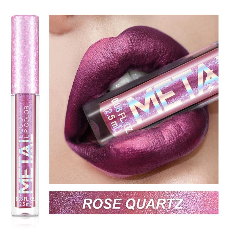 Metal Shimmer Liquid Lipstick Μεγάλης Διάρκειας Glitter Lip Gloss Non Sticky Lip Stick Lip Makeup