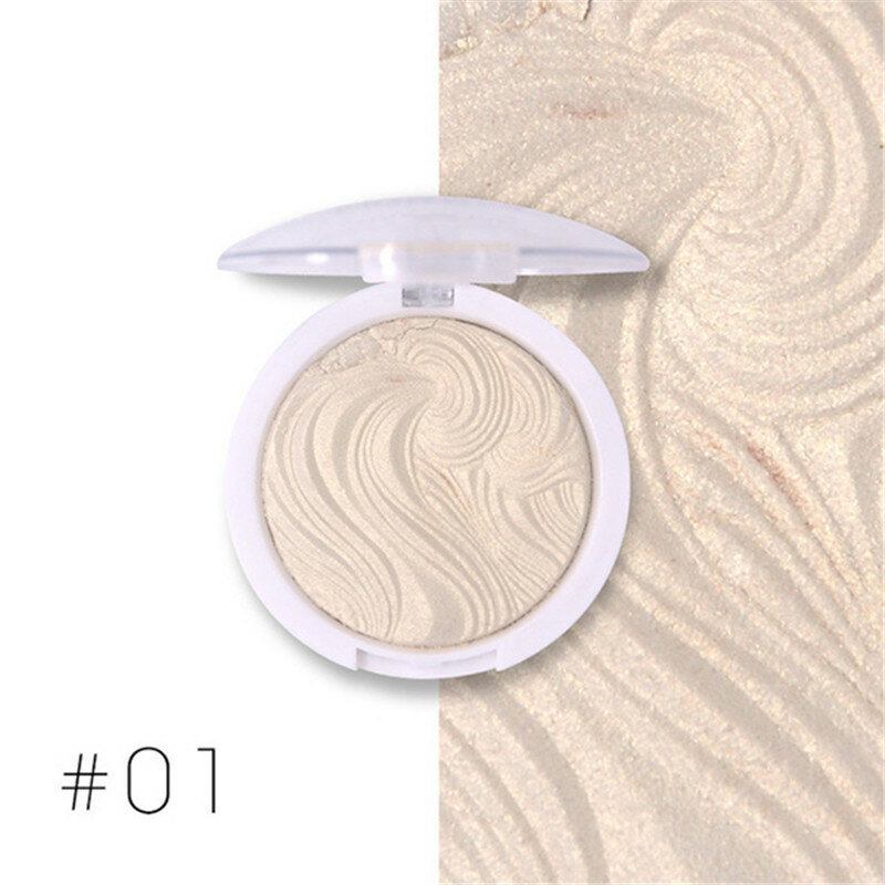 Miss Rose Face Highlighter Παλέτα Μακιγιάζ Αδιάβροχο White Gold Shimmer Brighten Powder Glow Kit