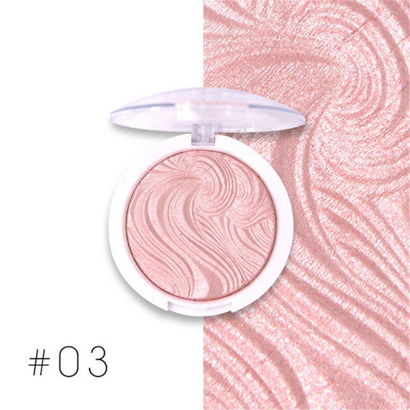 Miss Rose Face Highlighter Παλέτα Μακιγιάζ Αδιάβροχο White Gold Shimmer Brighten Powder Glow Kit