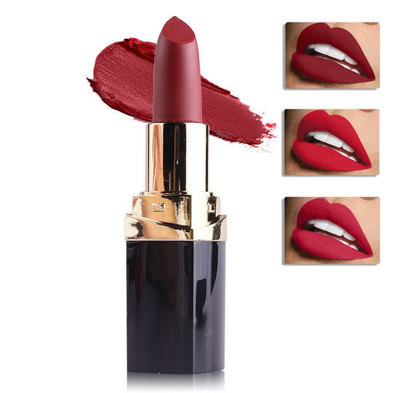 Miss Rose Sexy Red Matte Velvet Lipstick Cosmetic Waterproof Mineral Makeup Lips