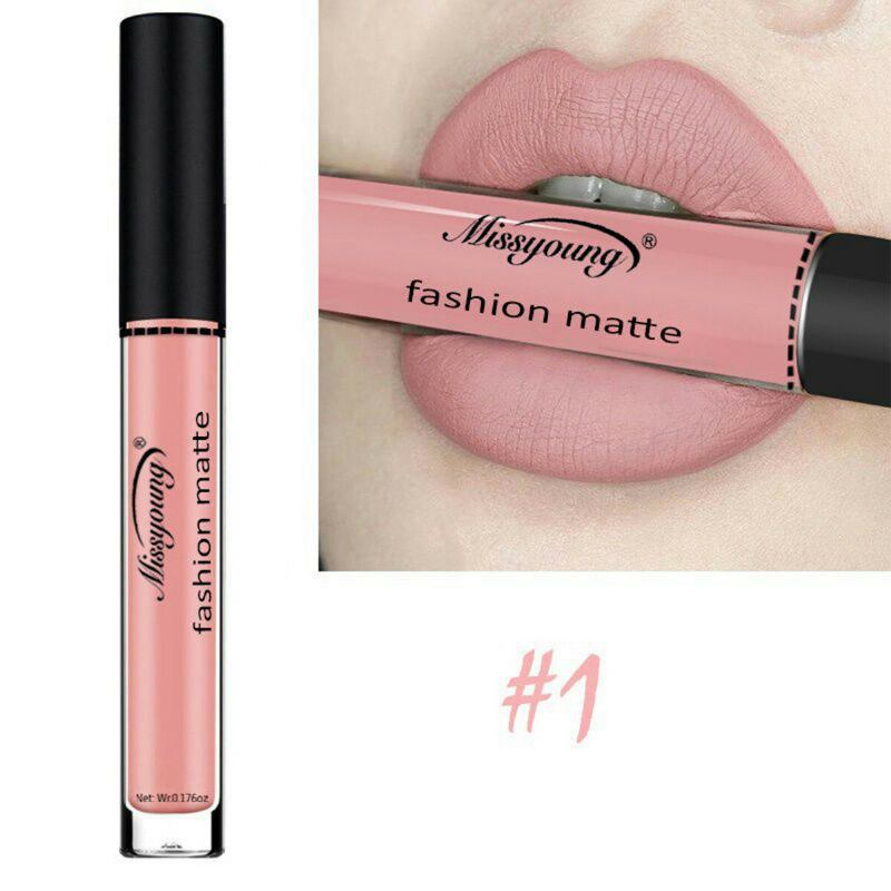 Missyoung Matte Liquid Lipstick Lip Gloss Lips Makeup Αδιάβροχο Lip Μεγάλης Διάρκειας