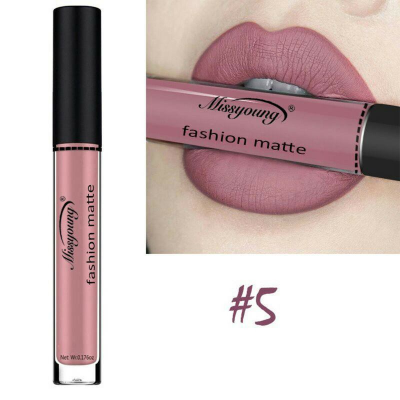 Missyoung Matte Liquid Lipstick Lip Gloss Lips Makeup Αδιάβροχο Lip Μεγάλης Διάρκειας