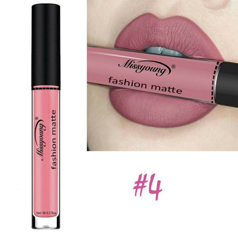 Missyoung Matte Liquid Lipstick Lip Gloss Lips Makeup Αδιάβροχο Lip Μεγάλης Διάρκειας