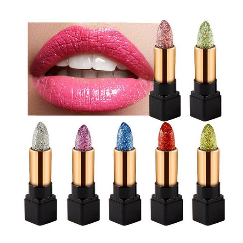 Niceface Diamond Lipstick Lips Makeup Αποτέλεσμα Αλλαγής Χρώματος Αδιάβροχο Μακράς Διαρκείας Υγρασία