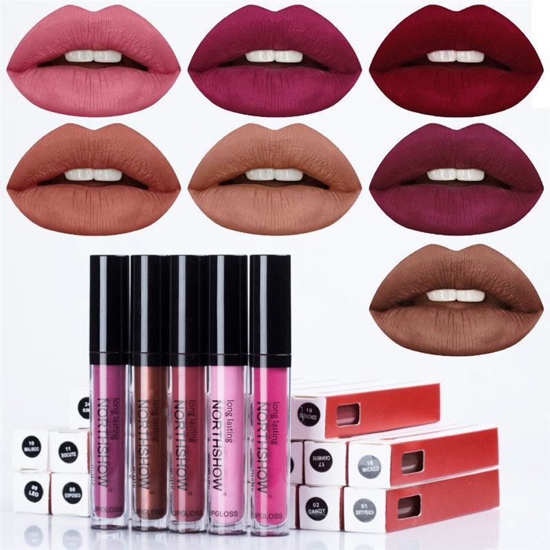 Northshow Ματ Υγρό Κραγιόν Αδιάβροχο Μακιγιάζ Lipgloss Velevt Lip Gloss