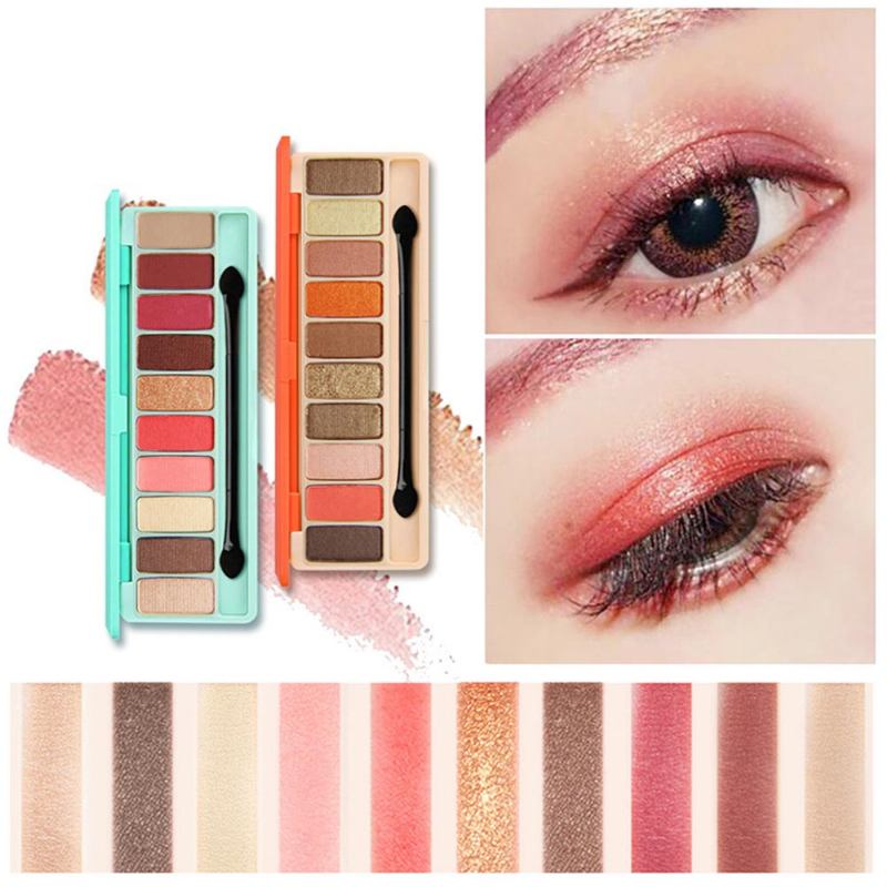 Novo Ten Color Eye Shadow Palette Κιτ Σκιών Ματιών Μακράς Διαρκείας Για Κορίτσια Μακιγιάζ Beauty