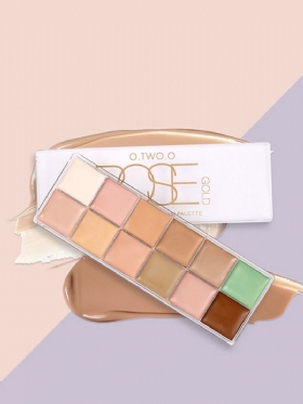 O.two.o 12 Colors Makeup Concealer Palette Contour Acne Cover Cream Αδιάβροχο Μακράς Διαρκείας