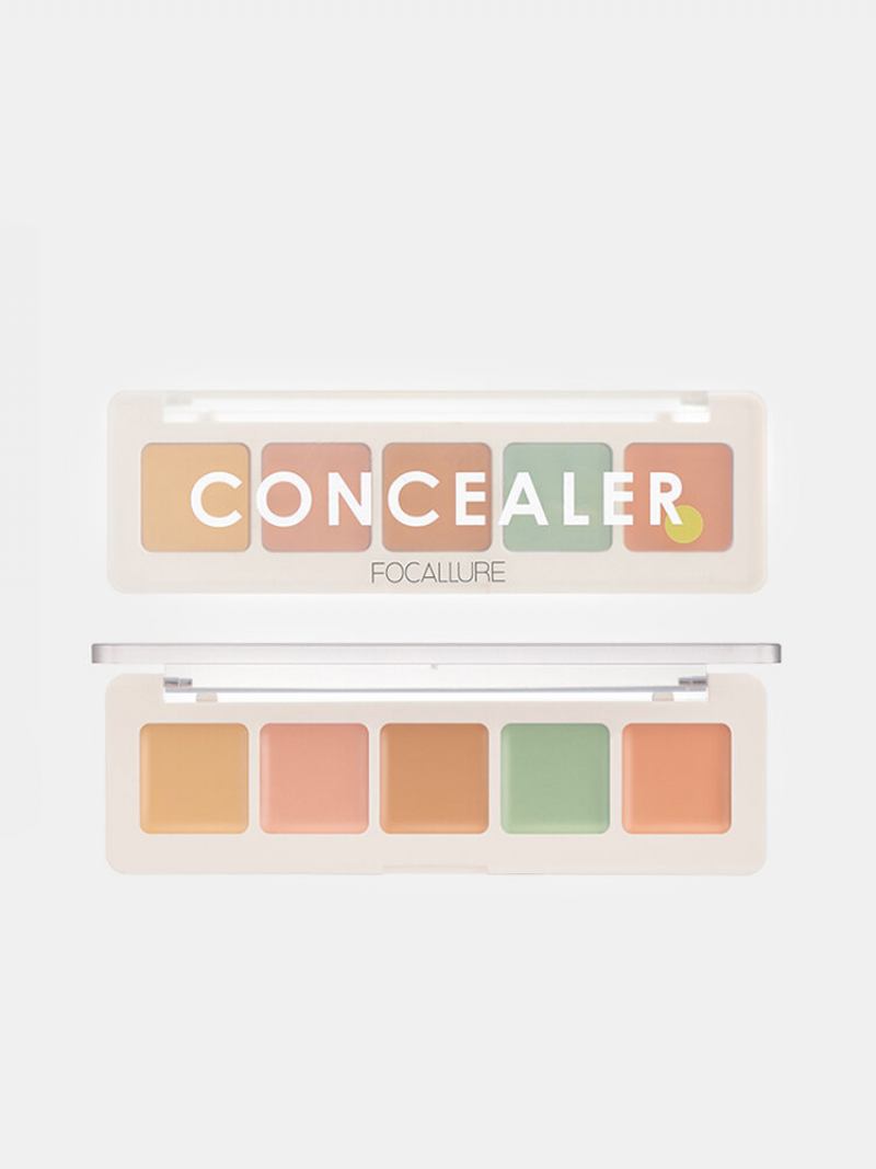 Παλέτα Concealer 5 Χρωμάτων Cover-up Μαύροι Κύκλοι Ακμή Φυσικό Ενυδατικό Μακιγιάζ Προσώπου