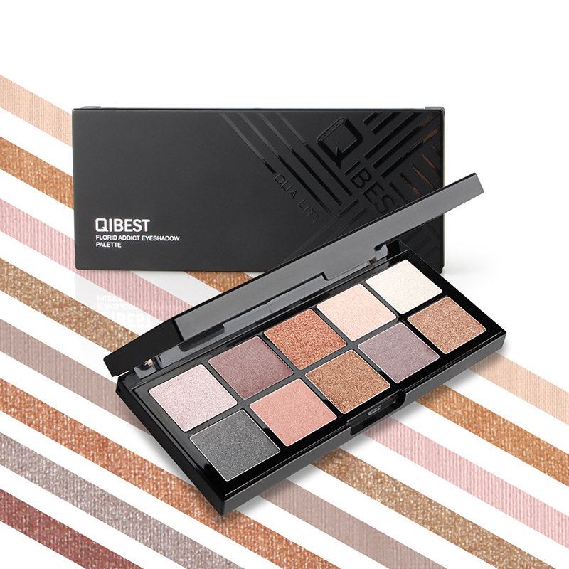 Παλέτα Σκιών 10 Χρωμάτων Smoky Eye Shadow Palette Shimmer Glitter Color Μακράς Διαρκείας Ματιών