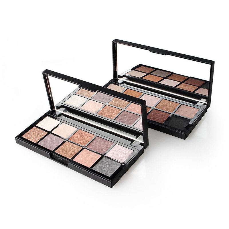 Παλέτα Σκιών 10 Χρωμάτων Smoky Eye Shadow Palette Shimmer Glitter Color Μακράς Διαρκείας Ματιών