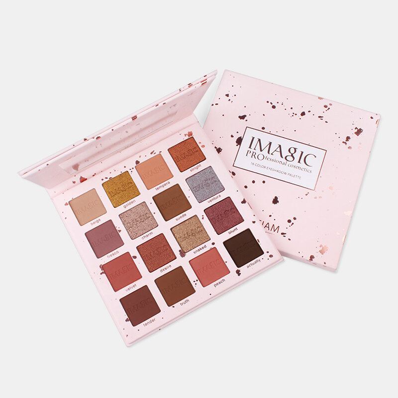 Παλέτα Σκιών Ματιών Imagic Charming Glitter Eyeshadow 16colors Nude Matte Shimmer Palette