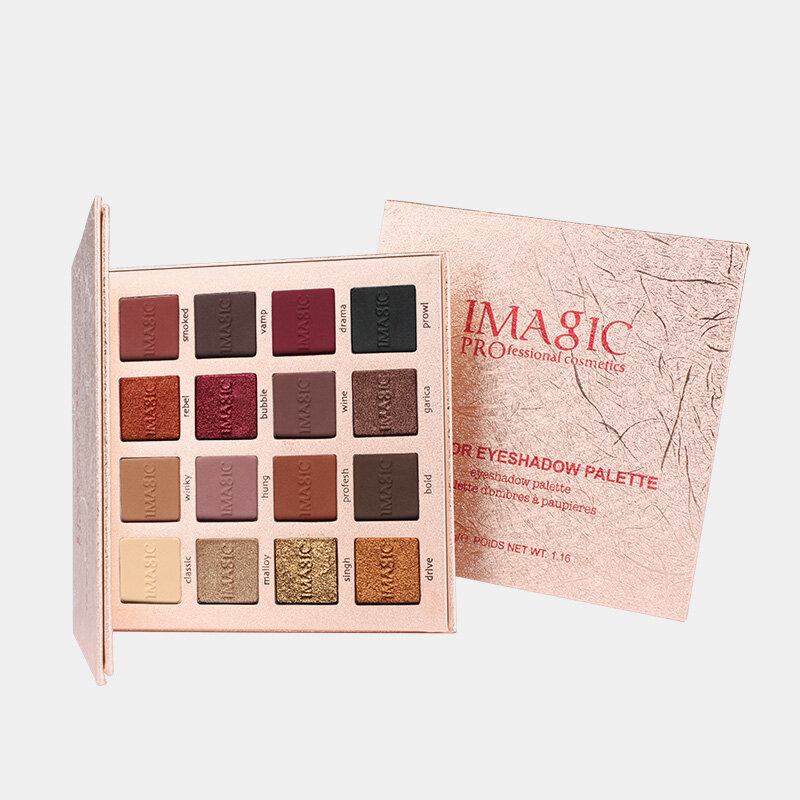 Παλέτα Σκιών Ματιών Imagic Charming Glitter Eyeshadow 16colors Nude Matte Shimmer Palette