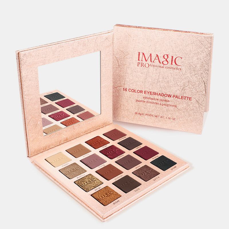 Παλέτα Σκιών Ματιών Imagic Charming Glitter Eyeshadow 16colors Nude Matte Shimmer Palette