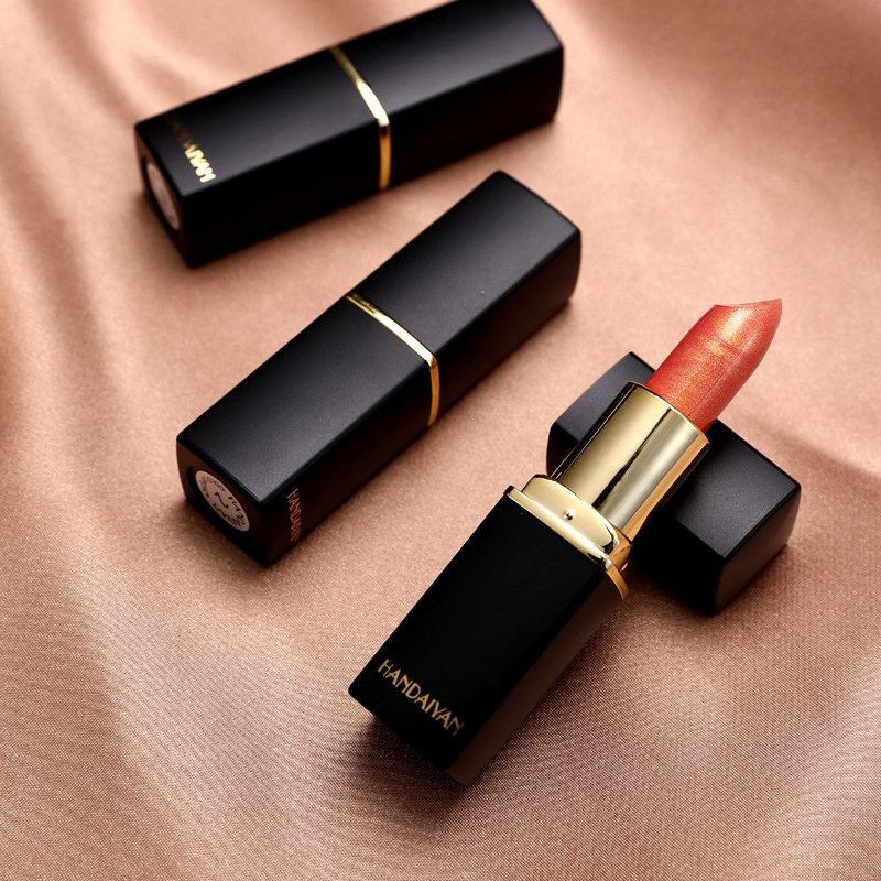 Pearlescent Temperature Lipstick Long-sting Metal Shimmer Lip Stick Moisturizing Lip Cosmetic