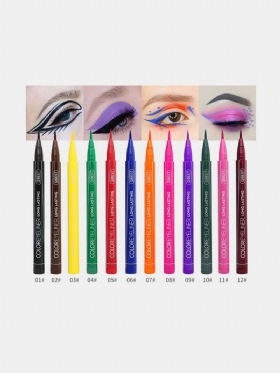 Πολύχρωμο Liquid Eyeliner Pen Αδιάβροχο Not Blooming Μολύβι Ματιών Μακράς Διαρκείας