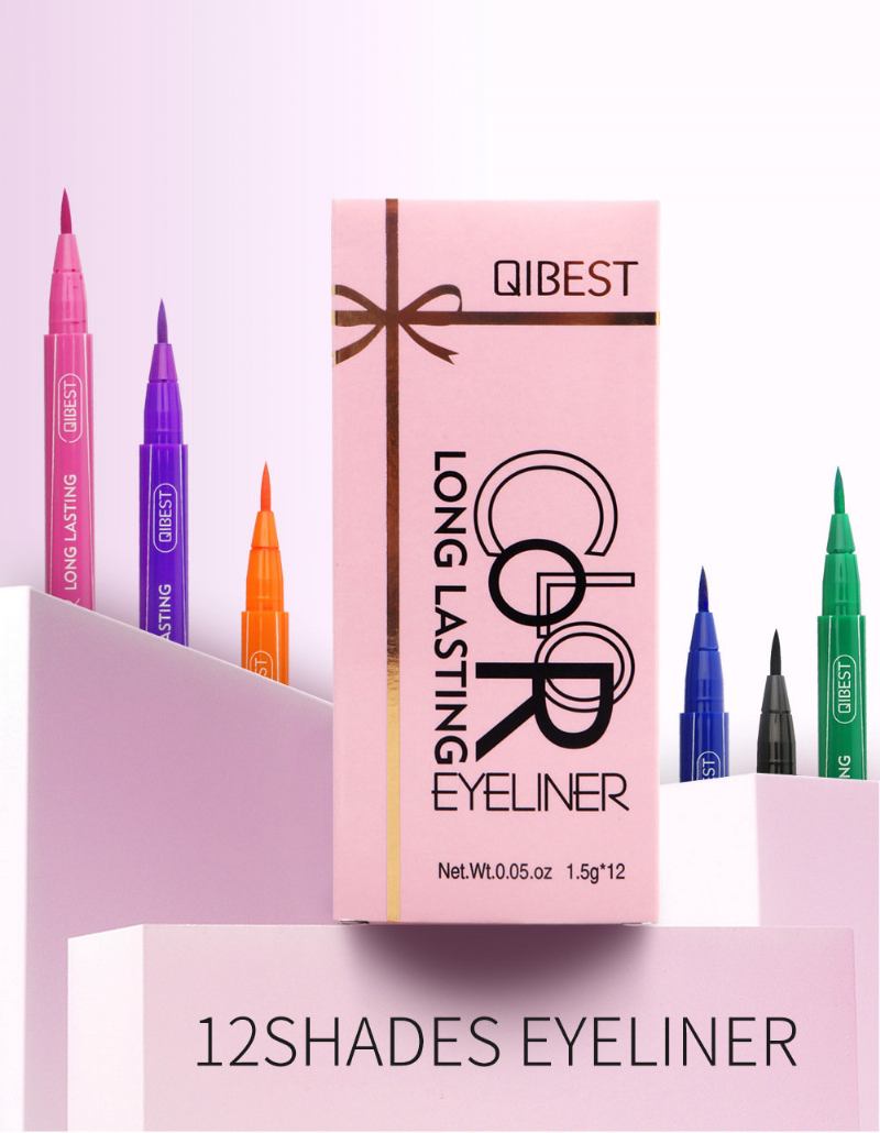 Πολύχρωμο Liquid Eyeliner Pen Αδιάβροχο Not Blooming Μολύβι Ματιών Μακράς Διαρκείας