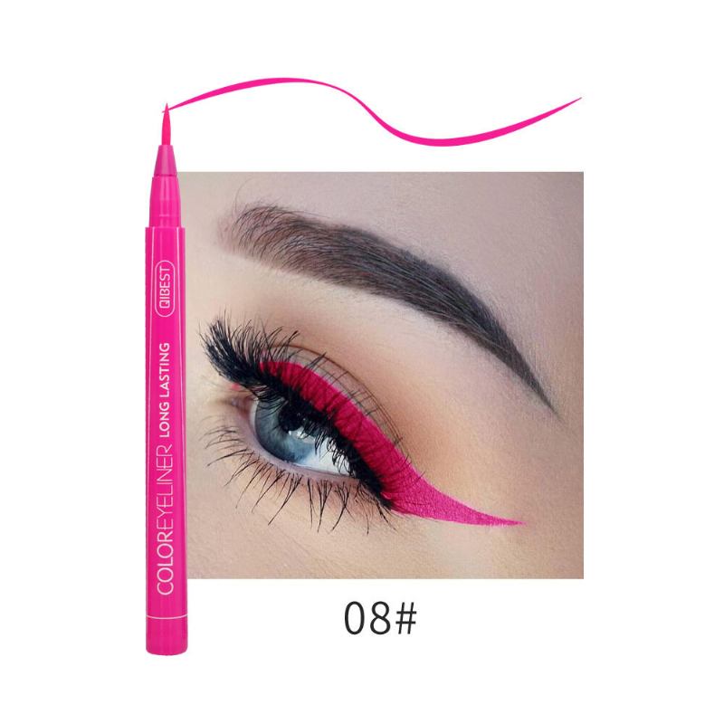 Πολύχρωμο Liquid Eyeliner Pen Αδιάβροχο Not Blooming Μολύβι Ματιών Μακράς Διαρκείας