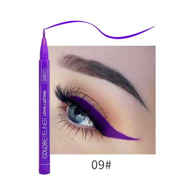 Πολύχρωμο Liquid Eyeliner Pen Αδιάβροχο Not Blooming Μολύβι Ματιών Μακράς Διαρκείας