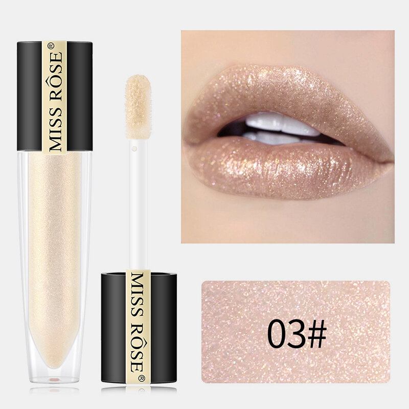 Shimmer Lip Gloss Waterproof Liquid Lipstick Moisturizer Polarized Cosmetic Pearl Glitter Lip Plumpe