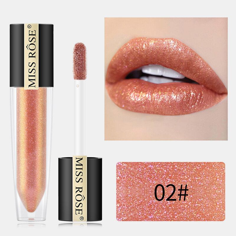 Shimmer Lip Gloss Waterproof Liquid Lipstick Moisturizer Polarized Cosmetic Pearl Glitter Lip Plumpe