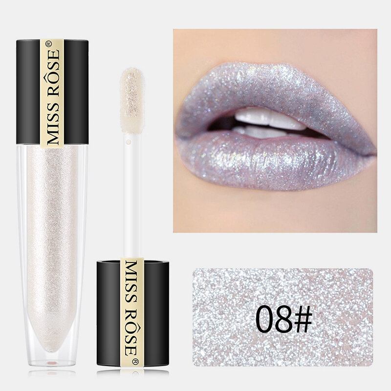 Shimmer Lip Gloss Waterproof Liquid Lipstick Moisturizer Polarized Cosmetic Pearl Glitter Lip Plumpe