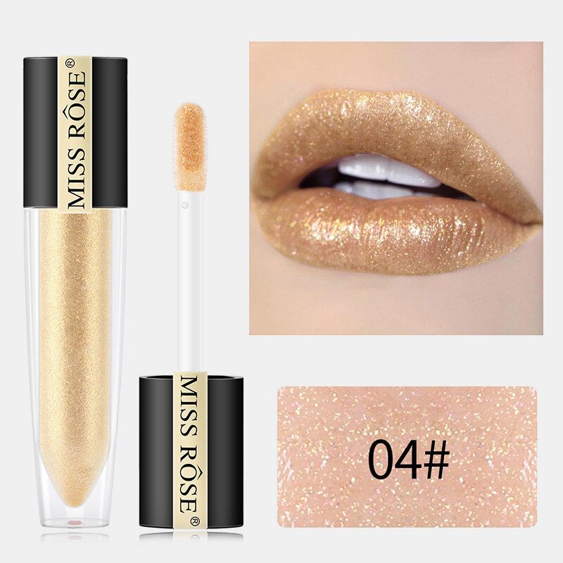 Shimmer Lip Gloss Waterproof Liquid Lipstick Moisturizer Polarized Cosmetic Pearl Glitter Lip Plumpe