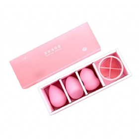 Three Plus One Puff Kit Wet And Dry Dual Use Makeup Sponge Powder Puffs For Face Beauty Egg Tools