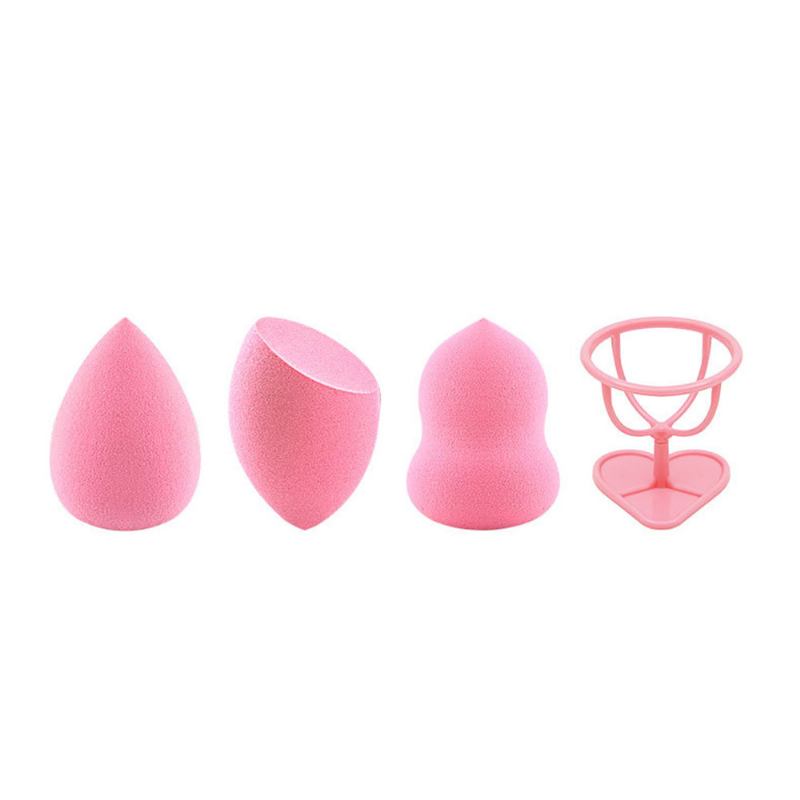 Three Plus One Puff Kit Wet And Dry Dual Use Makeup Sponge Powder Puffs For Face Beauty Egg Tools