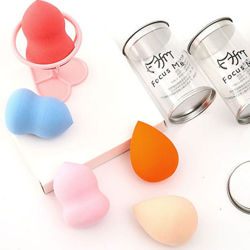 Three Plus One Puff Kit Wet And Dry Dual Use Makeup Sponge Powder Puffs For Face Beauty Egg Tools